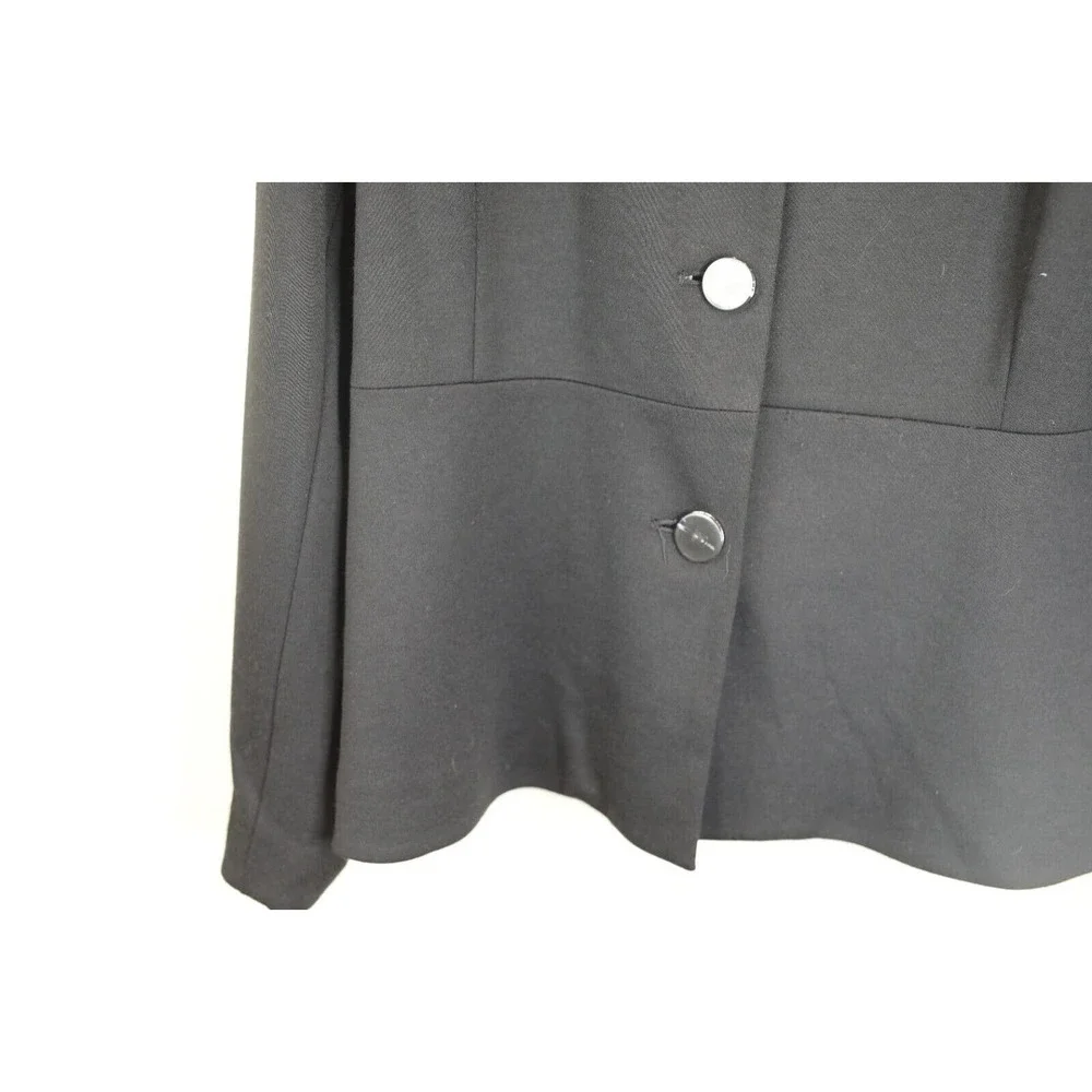 Sandro Vintage‎ 3 Button Blazer XL Black Y2K Clueless